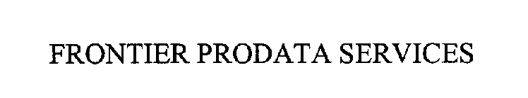 FRONTIER PRODATA SERVICES