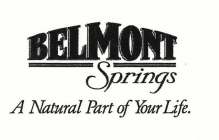 BELMONT SPRINGS A NATURAL PART OF YOUR LIFE.