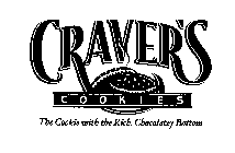 CRAVER'S COOKIES THE COOKIE WITH THE RICH, CHOCOLATEY BOTTOM
