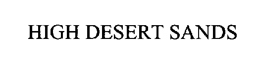 HIGH DESERT SANDS