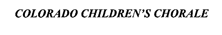 COLORADO CHILDREN'S CHORALE