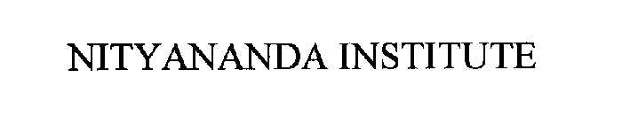 NITYANANDA INSTITUTE