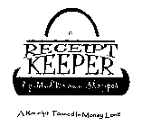 RECEIPT KEEPER BY MAD WOMAN SHOPPER A RECEIPT TOSSED IS MONEY LOST!