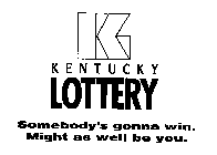 KL KENTUCKY LOTTERY SOMEBODY'S GONNA WIN. MIGHT AS WELL BE YOU.