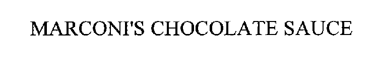 MARCONI'S CHOCOLATE SAUCE