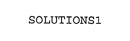 SOLUTIONS1