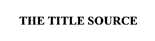 THE TITLE SOURCE