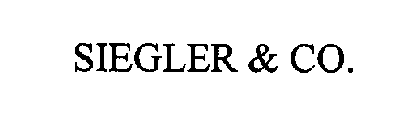 SIEGLER & CO.