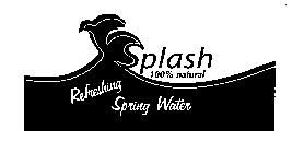 SPLASH 100% NATURAL REFRESHING SPRING WATER
