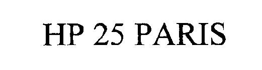 HP 25 PARIS