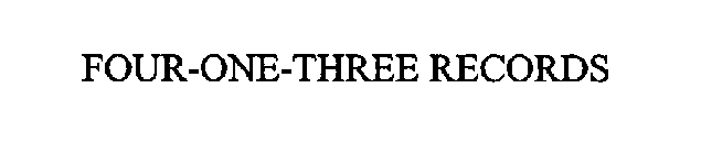 FOUR-ONE-THREE RECORDS