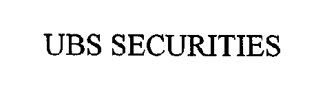 UBS SECURITIES