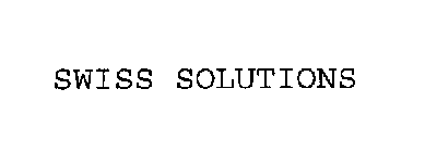 SWISS SOLUTIONS