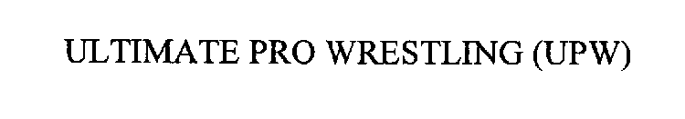 ULTIMATE PRO WRESTLING (UPW)