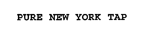 PURE NEW YORK TAP