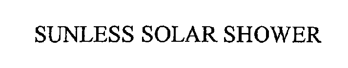 SUNLESS SOLAR SHOWER