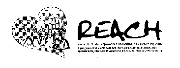 REACH RACIAL & ETHNIC APPROACHES TO COMMUNITY HEALTH BY 2010 A PROGRAM OF THE AFRICAN AMERICAN HEALTH COALITION, INC. SPONSORED BY THE CDC (CENTERS FOR DISEASE CONTROL AND PREVENTION