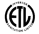 INTERTEK ETL SANITATION LISTED