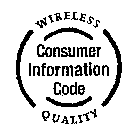 WIRELESS QUALITY CONSUMER INFORMATION CODE