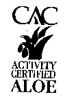 CAC ACTIVITY CERTIFIED ALOE