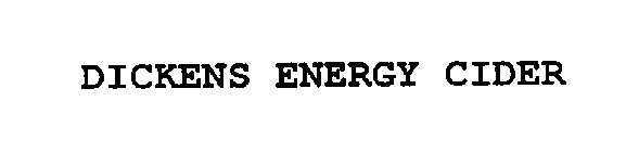 DICKENS ENERGY CIDER