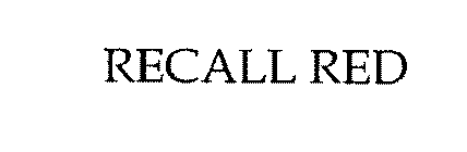 RECALL RED