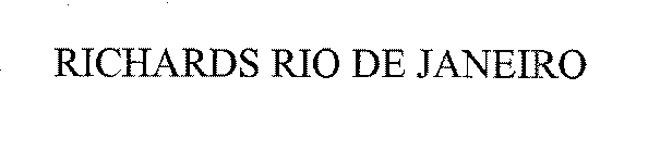 RICHARDS RIO DE JANEIRO