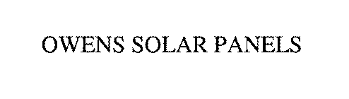 OWENS SOLAR PANELS