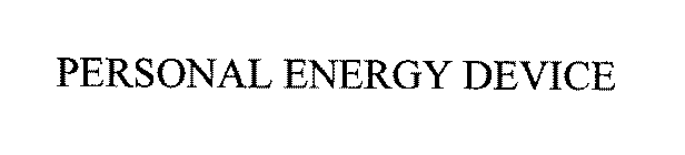 PERSONAL ENERGY DEVICE