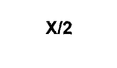 X/2