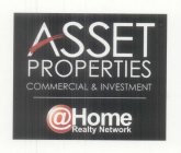 ASSET PROPERTIES COMMERCIAL & INVESTMENT @ HOME REALTY NETWORK