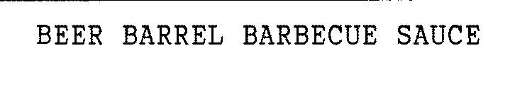BEER BARREL BARBECUE SAUCE