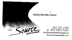 SOURCE SPORTSWEAR STACEY BENOTTO-WOOD