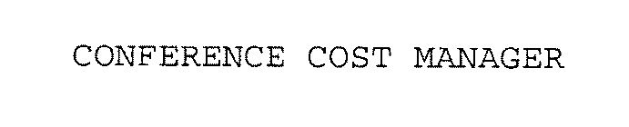 CONFERENCE COST MANAGER