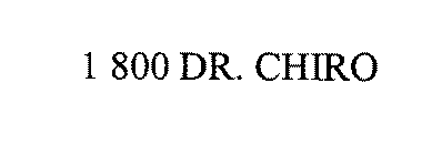 1 800 DR. CHIRO