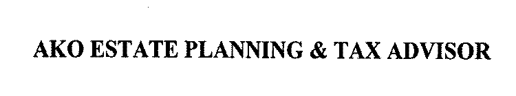 AKO ESTATE PLANNING & TAX ADVISOR