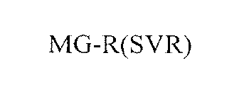 MG-R(SVR)
