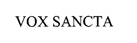 VOX SANCTA