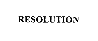 RESOLUTION