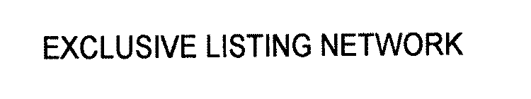 EXCLUSIVE LISTING NETWORK