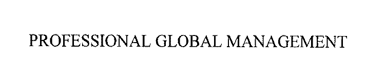 PROFESSIONAL GLOBAL MANAGEMENT