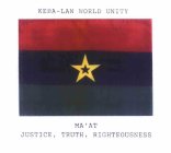 KEBA-LAN WORLD UNITY MA'AT-JUSTICE, TRUTH, RIGHTEOUSNESS