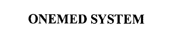 ONEMED SYSTEM