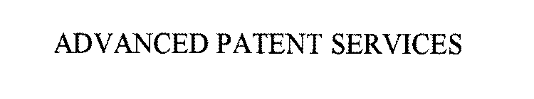 ADVANCED PATENT SERVICES