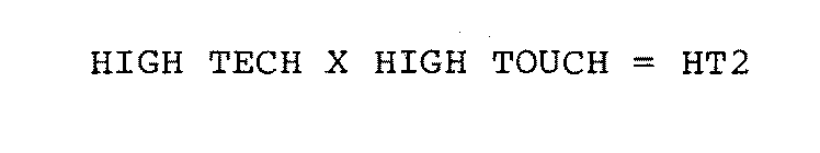 HIGH TECH X HIGH TOUCH = HT2