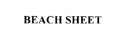 BEACH SHEET
