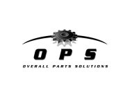 O P S OVERALL PARTS SOLUTIONS