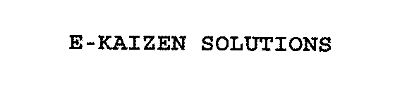 E-KAIZEN SOLUTIONS