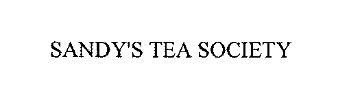 SANDY'S TEA SOCIETY
