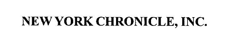 NEW YORK CHRONICLE, INC.